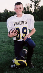 Class of 2009 of Park Hill High School Michael Fitzgerald former player for the Missouri Wolverines Youth Football Club in Kansas City Missouri