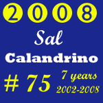 2008 Missouri Wolverines Award Winner #75 Sal Calandrino - 7 Year Alumni for the Missouri Wolverines Youth Football Club in Kansas City Missouri