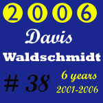 2006 Missouri Wolverines Award Winner #38 Davis Waldschmidt - 6 Year Alumni for the Missouri Wolverines Youth Football Club in Kansas City Missouri