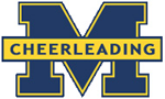 Missouri Wolverines Youth Cheerleading for girls ages 5 thru 14 in grades Kindergarten thru 8th Grader