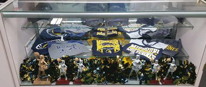 Missouri Wolverines Official Merchandise sold at the Northland Training Facility