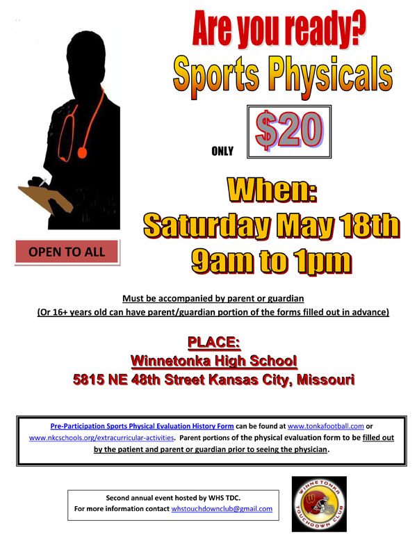 2013 Sports Physicals at Winnetonka High Schools