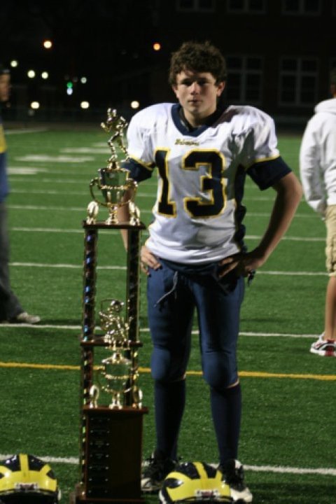 Class of 2015 of Winnetonka High School Tanner Hewlette former player for the Missouri Wolverines Youth Football Club in Kansas City Missouri