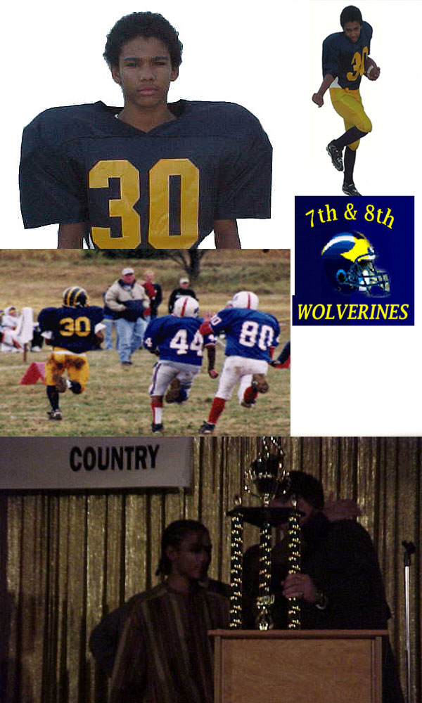 Class of 2005 of All-Time Football Team Rico Morgan former player for the Missouri Wolverines Youth Football Club in Kansas City Missouri