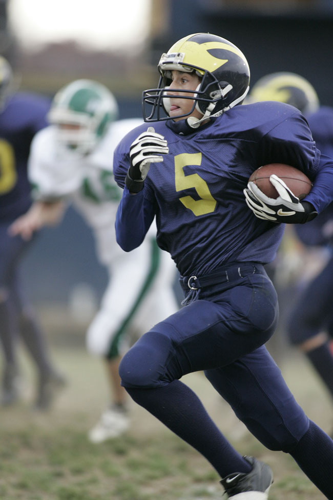 Class of 2010 of All-Time Football Team Joe Mike Favoroso former player for the Missouri Wolverines Youth Football Club in Kansas City Missouri