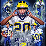 Class of 2023 of Liberty High School Devinn Winn former player for the Missouri Wolverines Youth Football in Kansas City Missouri
