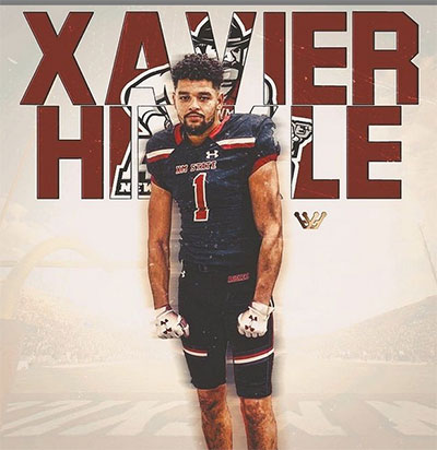 Class of 2018 of New Mexico State University Xavier Hinkle former player for the Missouri Wolverines Youth Football Club in Kansas City Missouri