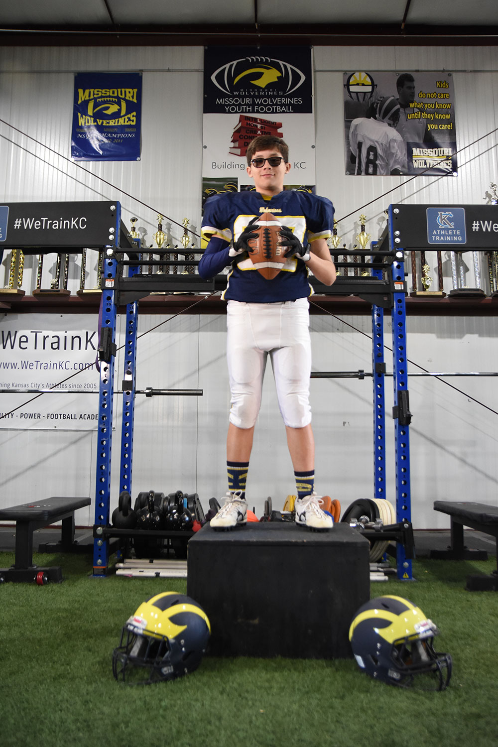Class of 2027 of Turner High School Christian Rodriquez former player for the Missouri Wolverines Youth Football Club in Kansas City Missouri