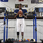 Class of 2027 of Ewing Marion Kauffman High School Laron McGee former player for the Missouri Wolverines Youth Football in Kansas City Missouri