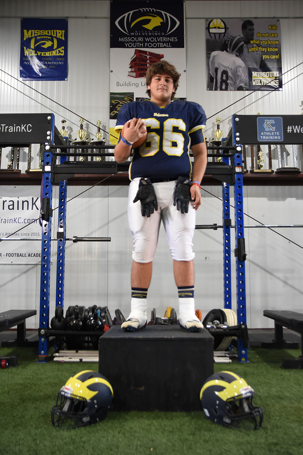Class of 2027 of Blue Springs South High School Mathew Martinez former player for the Missouri Wolverines Youth Football Club in Kansas City Missouri