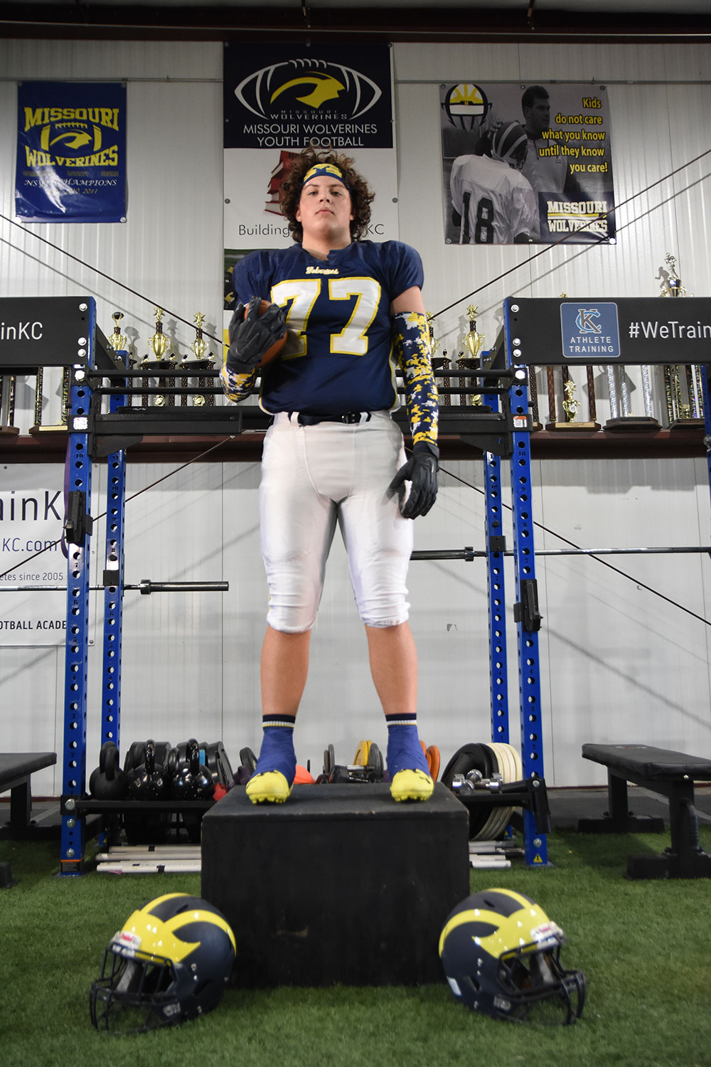 Class of 2027 of Blue Springs South High School Jude Couzens former player for the Missouri Wolverines Youth Football Club in Kansas City Missouri