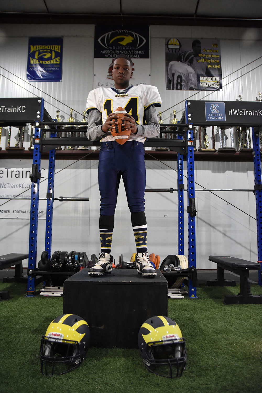 Class of 2027 of Raytown South High School Jamell Webb former player for the Missouri Wolverines Youth Football Club in Kansas City Missouri