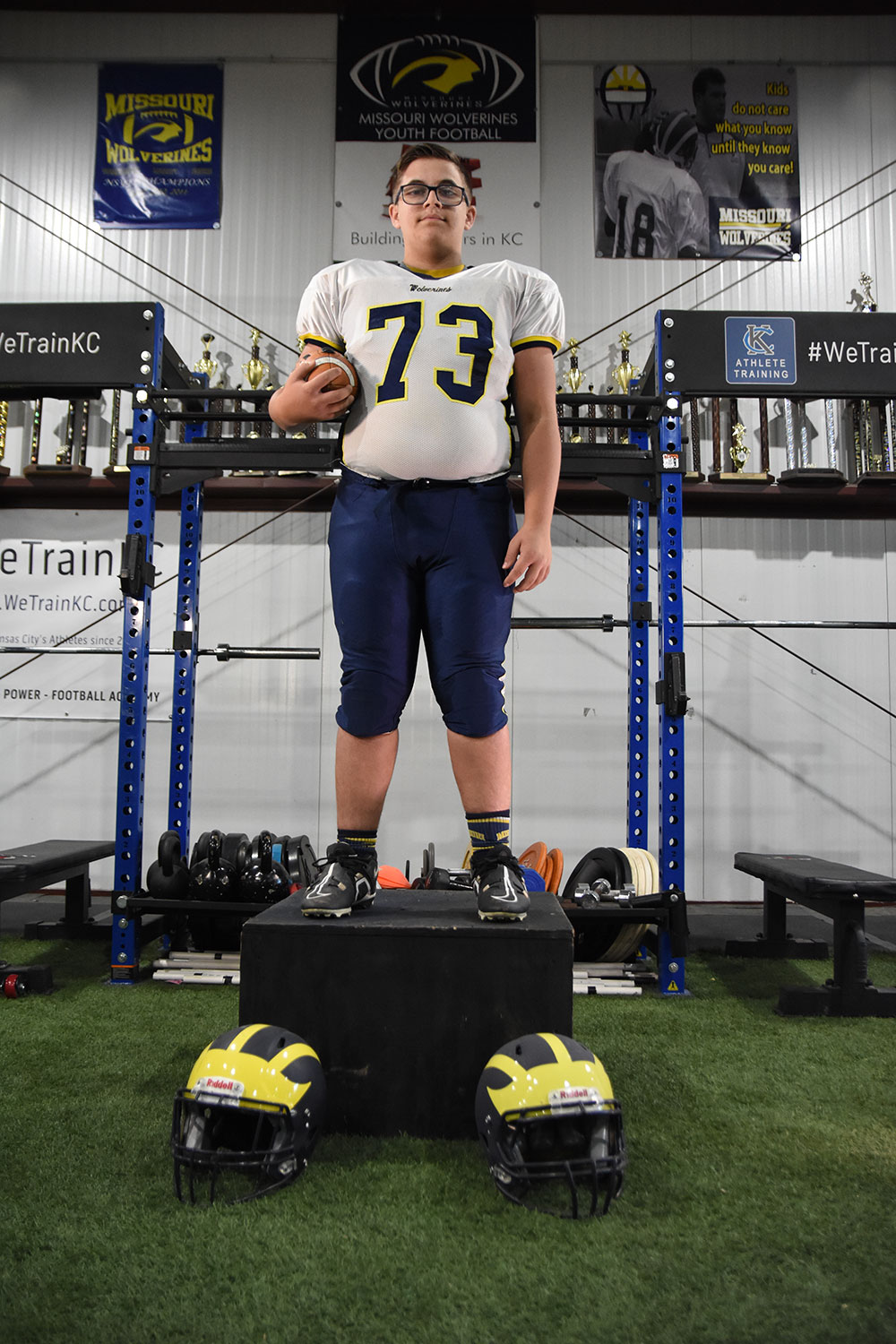 Class of 2027 of Staley High School Dominic Mathews former player for the Missouri Wolverines Youth Football Club in Kansas City Missouri