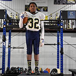 Class of 2028 of Platte County High School Elijah White former player for the Missouri Wolverines Youth Football in Kansas City Missouri