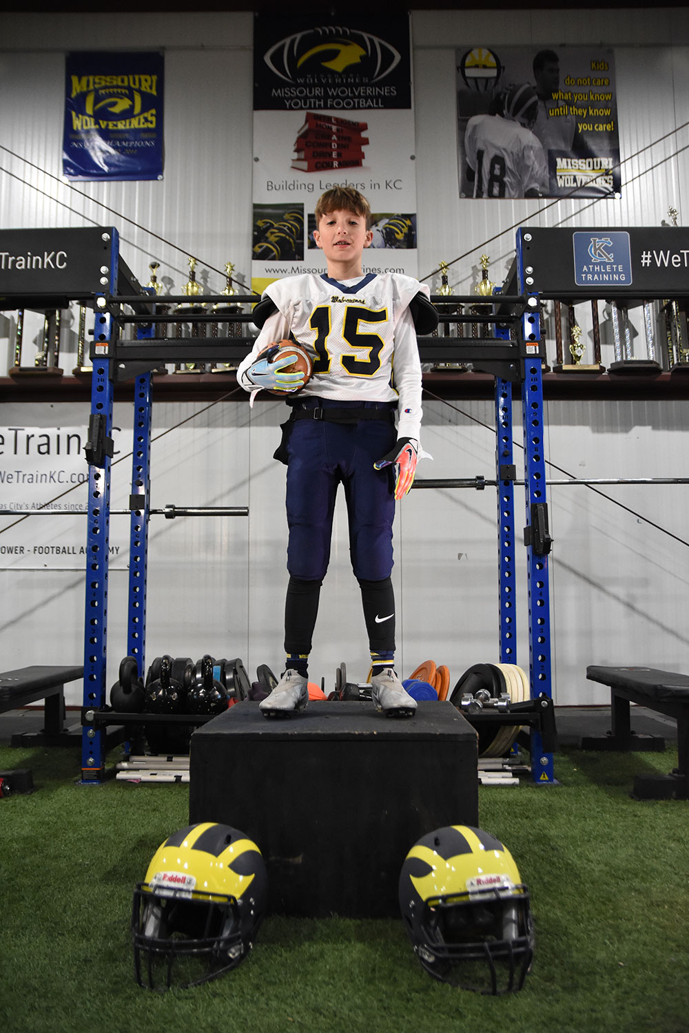 Class of 2028 of Park Hill South High School Hayden Summy former player for the Missouri Wolverines Youth Football Club in Kansas City Missouri