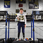 Class of 2028 of Park Hill South High School Hayden Summy former player for the Missouri Wolverines Youth Football in Kansas City Missouri