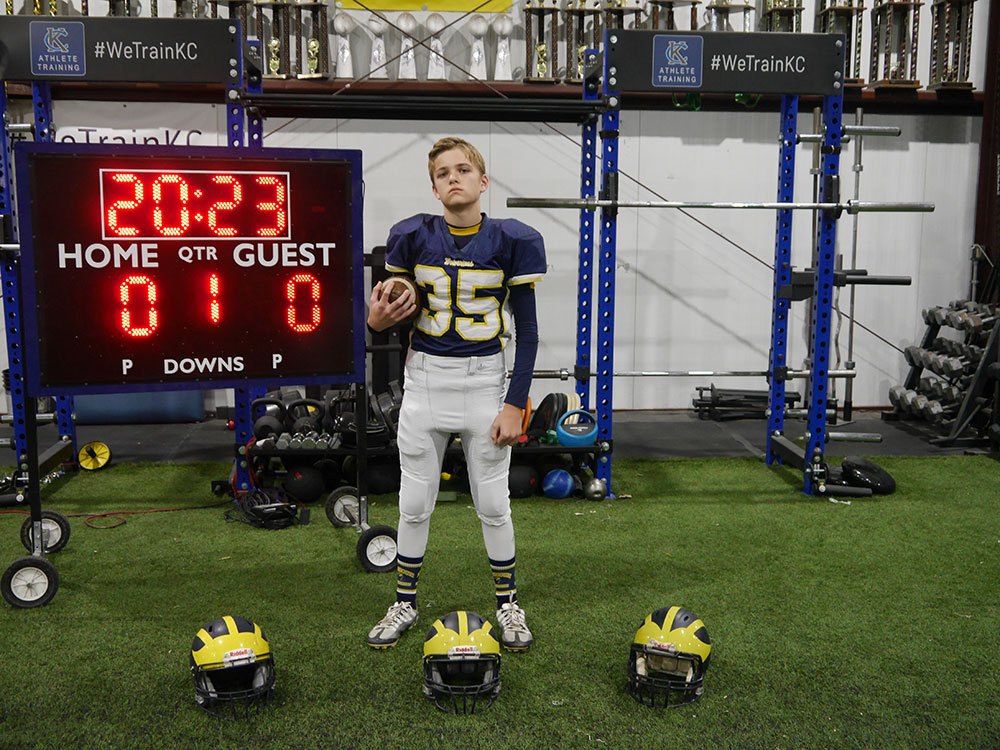 Class of 2028 of Park Hill South High School Zachary Meyer former player for the Missouri Wolverines Youth Football Club in Kansas City Missouri