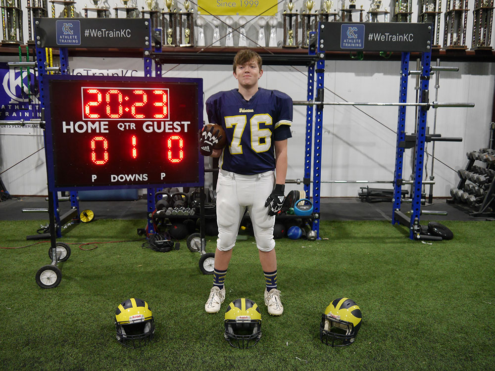 Class of 2028 of Bishop Miege Max Martens former player for the Missouri Wolverines Youth Football Club in Kansas City Missouri