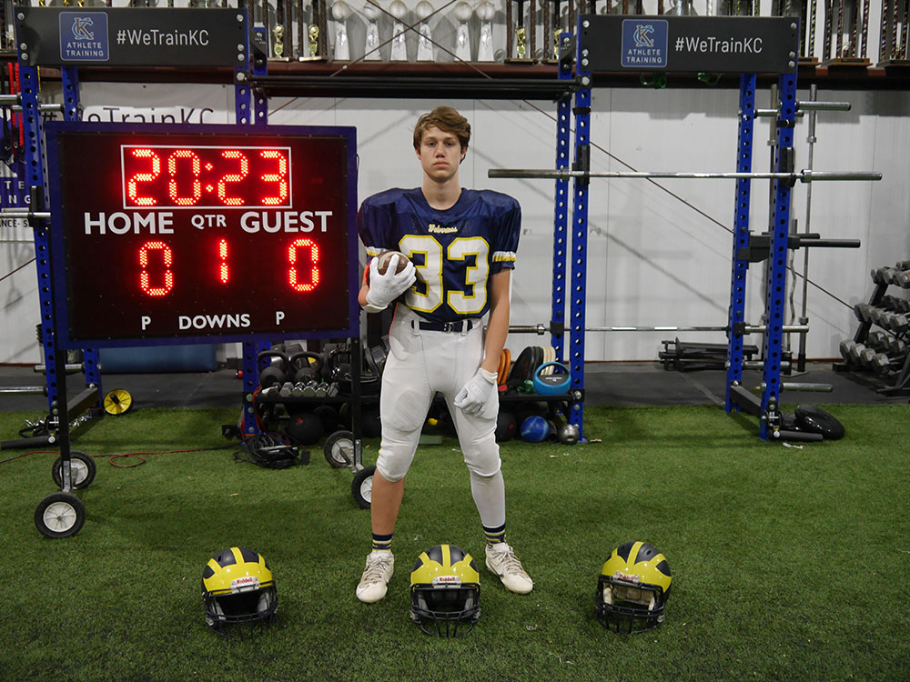 Class of 2028 of Park Hill South High School Emmett Lopez former player for the Missouri Wolverines Youth Football Club in Kansas City Missouri