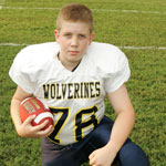 Class of 2014 of Liberty High School Ben Laughlin former player for the Missouri Wolverines Youth Football Club in Kansas City Missouri