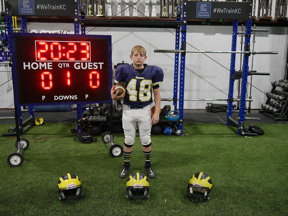Class of 2028 of Sweet Springs High School Thaddeus Cochran former player for the Missouri Wolverines Youth Football Club in Kansas City Missouri
