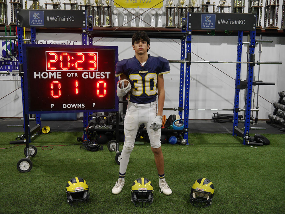 Class of 2028 of Shawnee Mission Northwest High School Andy Gray former player for the Missouri Wolverines Youth Football Club in Kansas City Missouri