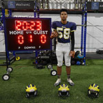 Class of 2028 of William Chrisman High School Austyn Makubi former player for the Missouri Wolverines Youth Football in Kansas City Missouri