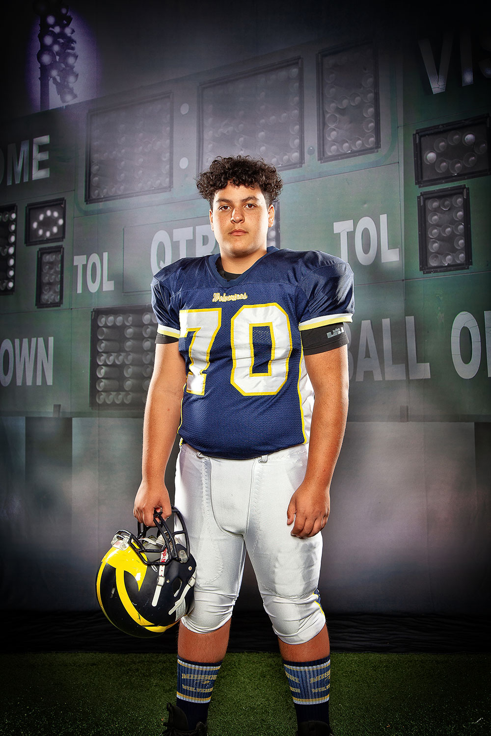 Class of 2026 of Staley High School Kellen Vega former player for the Missouri Wolverines Youth Football Club in Kansas City Missouri