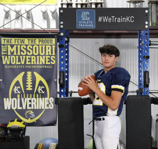 Class of 2029 of Rockhurst High School Lucca Abreu former player for the Missouri Wolverines Youth Football Club in Kansas City Missouri