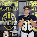 Class of 2029 of Liberty North High School Frankie Chorbak former player for the Missouri Wolverines Youth Football in Kansas City Missouri