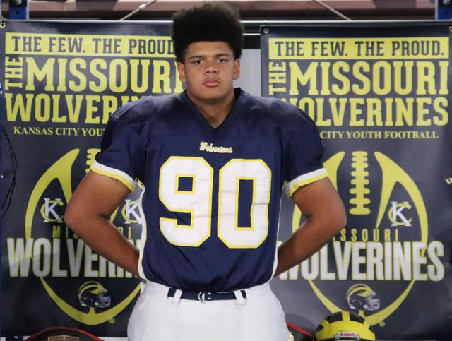 Class of 2029 of Rockhurst High School Donovan Glavin former player for the Missouri Wolverines Youth Football Club in Kansas City Missouri