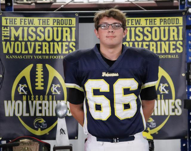 Class of 2029 of Liberty High School Brody Minnick former player for the Missouri Wolverines Youth Football Club in Kansas City Missouri