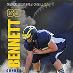 Class of 2030 of Platte County High School Gunnar Bennett former player for the Missouri Wolverines Youth Football in Kansas City Missouri