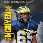 Class of 2030 of Liberty High School King Nguyen former player for the Missouri Wolverines Youth Football in Kansas City Missouri