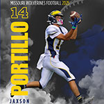 Class of 2030 of Rockhurst High School Jaxson Portillo former player for the Missouri Wolverines Youth Football in Kansas City Missouri