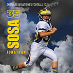 Class of 2030 of Northeast High School Jonathan Sosa former player for the Missouri Wolverines Youth Football in Kansas City Missouri