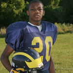 Class of 2013 of All-Time Football Team Harold Edwards former player for the Missouri Wolverines Youth Football Club in Kansas City Missouri