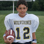 2009 Missouri Wolverines All-Time Team Honoree #12 Paul Silvio - 6 Year Alumni with the Missouri Wolverines Youth Football Club in Kansas City Missouri