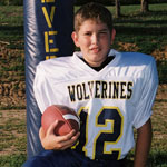 Class of 2008 of Grain Valley High School Geoff Wiese former player for the Missouri Wolverines Youth Football Club in Kansas City Missouri