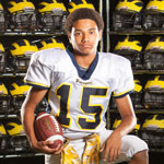 Class of 2020 of Blue Valley Southwest High School Kaleb Hunter former player for the Missouri Wolverines Youth Football in Kansas City Missouri