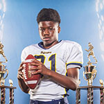 Class of 2023 of Park Hill High School Kevhi Harker former player for the Missouri Wolverines Youth Football in Kansas City Missouri