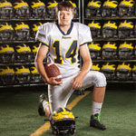 2015 Missouri Wolverines All-Time Team Honoree #14 Blake Karman - 4 Year Alumni with the Missouri Wolverines Youth Football Club in Kansas City Missouri