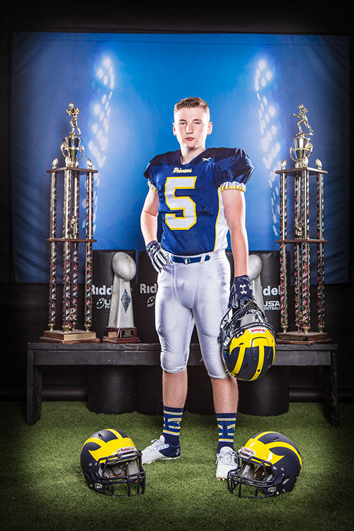 Class of 2025 of Northland Christian High School Cole Kellam former player for the Missouri Wolverines Youth Football Club in Kansas City Missouri