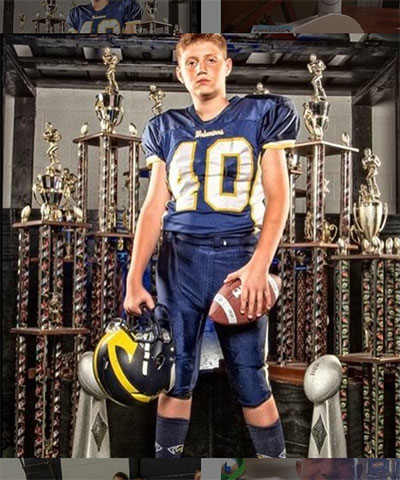 Class of 2024 of Liberty North High School Brendon Gifford former player for the Missouri Wolverines Youth Football Club in Kansas City Missouri
