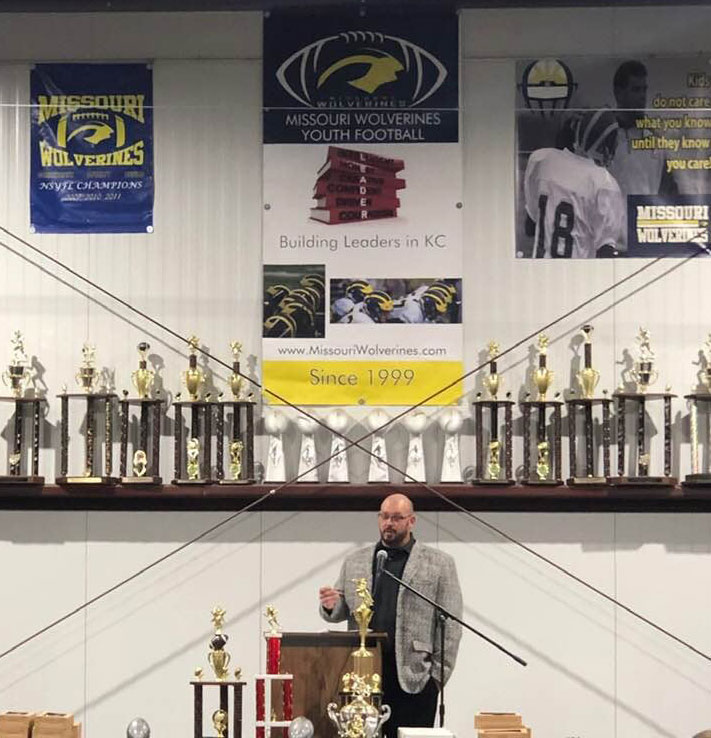 Jim Tuso Athletic Director in Kansas City Missouri of the Missouri Wolverines Youth Football Club since 1999