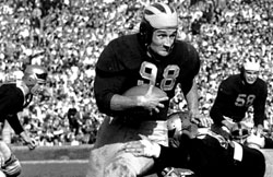 Tom Harmon, MSU helmet