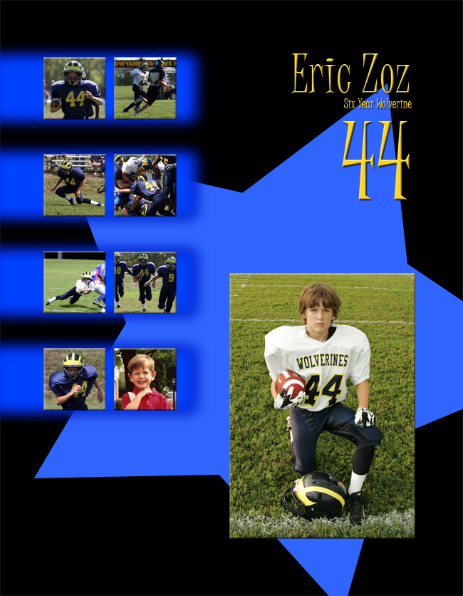  Zoz Missouri Wolverines Loyalty Award Winner for participating 6 with the Missouri Wolverines Youth Football Club in Kansas City Missouri