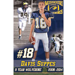 2014 Missouri Wolverines Award Winner #18 Davis Suppes - 9 Year Alumni for the Missouri Wolverines Youth Football Club in Kansas City Missouri