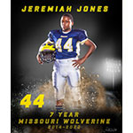 2020 Missouri Wolverines Award Winner #44 Jeremiah Jones - 7 Year Alumni for the Missouri Wolverines Youth Football Club in Kansas City Missouri