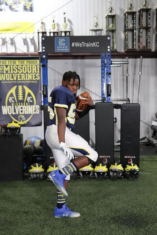  Couch Missouri Wolverines Loyalty Award Winner for participating 6 with the Missouri Wolverines Youth Football Club in Kansas City Missouri